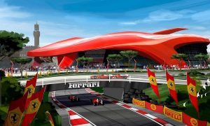 Il mini-circuito all'interno di "Ferrari Land"